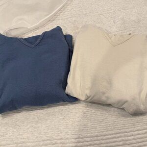 Athleta Lightweight Hoodies, Blue and White, Bundle-  size XS